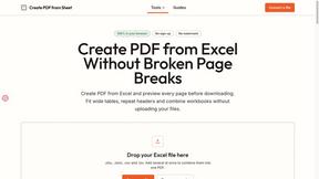 Create PDF from Excel