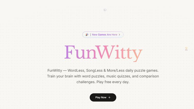 FunWitty application interface and features