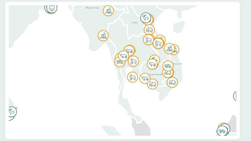 Local food and drinks application interface and features