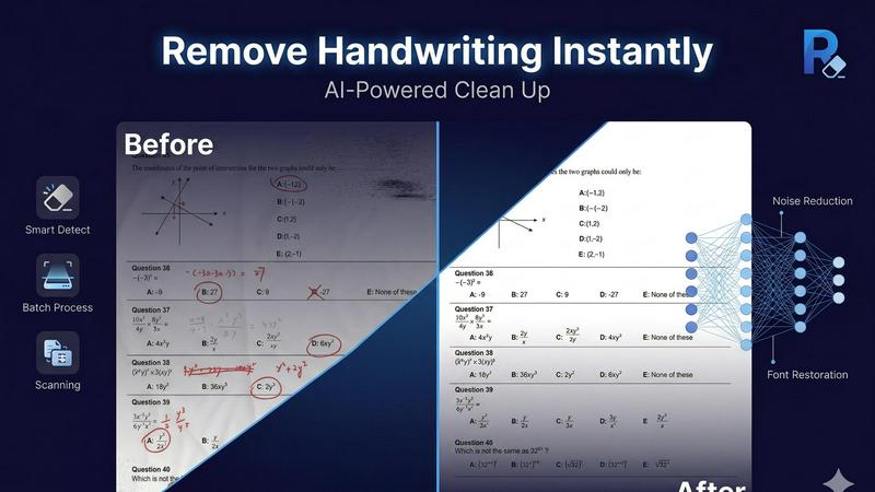 Remove Handwriting application interface and features